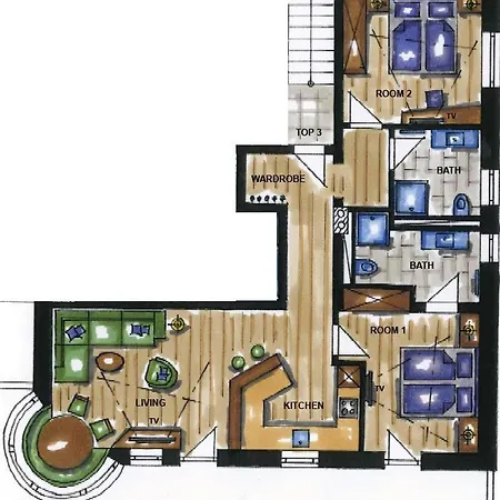 A Casa Aquamarin Lejlighed *