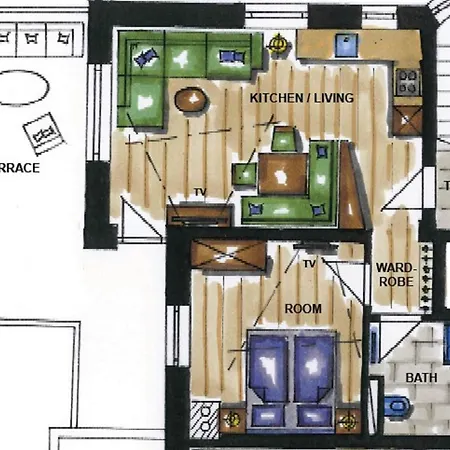 A Casa Aquamarin Apartament Sölden